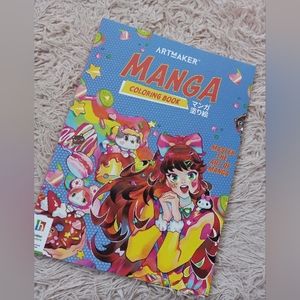 Manga / Anime GORGEOUS art adult Coloring book! Rare piece! So nice! Brand new!